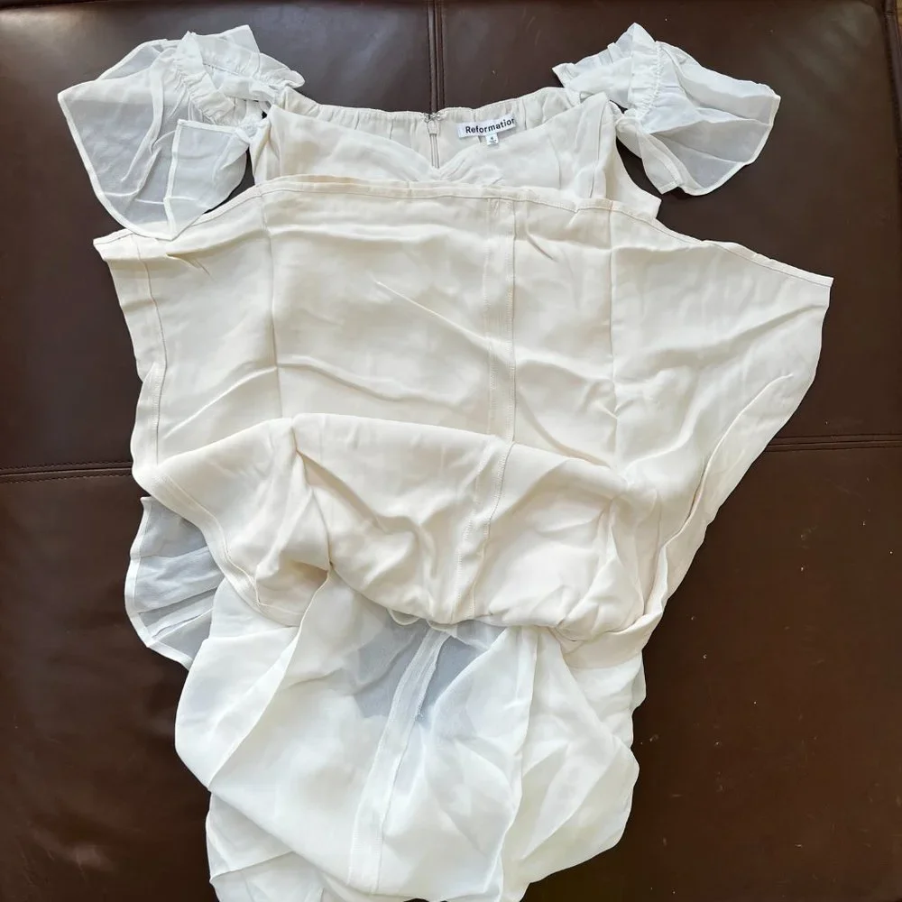 Reformation Butterfly Dress | Ivory🎉SALE 🎀 NEW - Picture 13 of 15